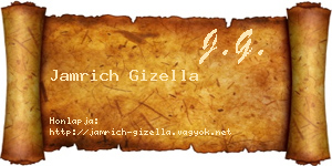 Jamrich Gizella névjegykártya